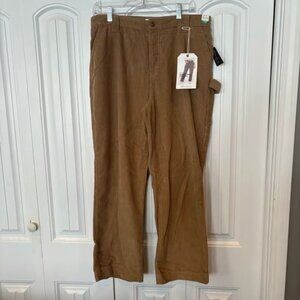 Regeneration Tan Corduroy Carpenter Straight Leg Pants Size 13/31